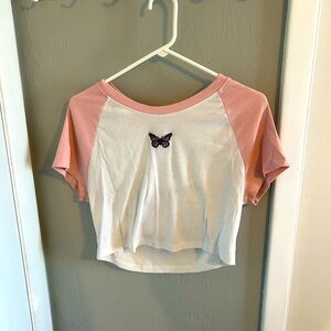 Aeropostale butterfly baby tee